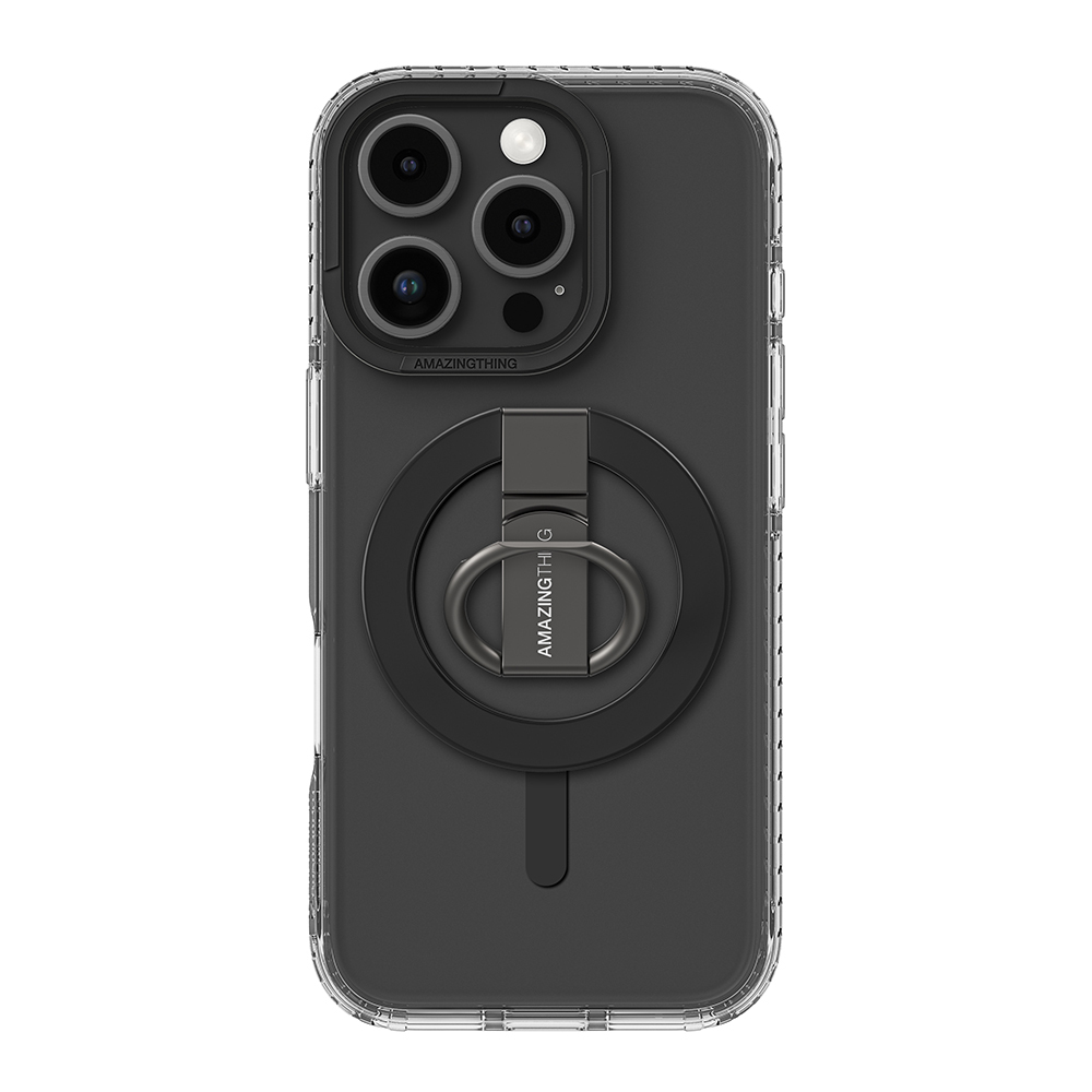 Amazing Thing Titan Pro Mag Ring Grip telefontok - iPhone 16 Pro Max fekete Amazing Thing Titan Pro Mag Ring Grip telefontok - iPhone 16 Pro Max fekete