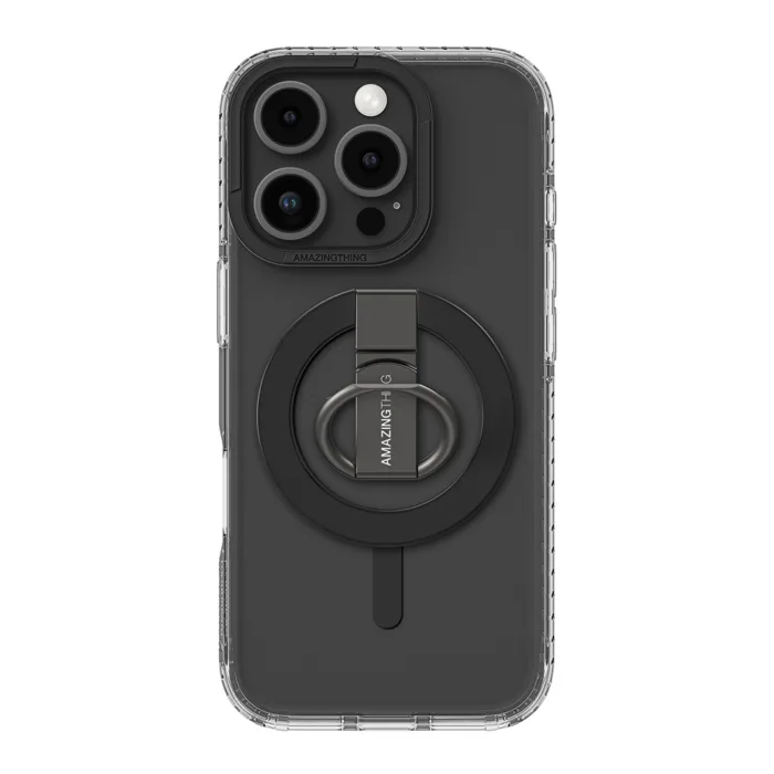 Amazing Thing Titan Pro Mag Ring Grip telefontok - iPhone 16 Pro fekete
