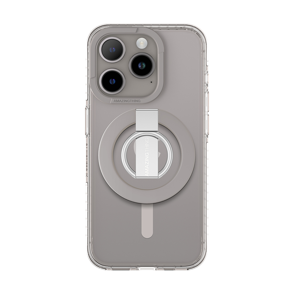 Amazing Thing Titan Pro MagSafe Ring Grip telefontok - iPhone 15 Pro szürke Amazing Thing Titan Pro MagSafe Ring Grip telefontok - iPhone 15 Pro szürke