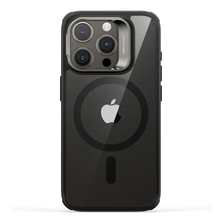 ESR Classic Hybrid HaloLock Kickstand telefontok - iPhone 15 Pro Max átlátszó fekete
