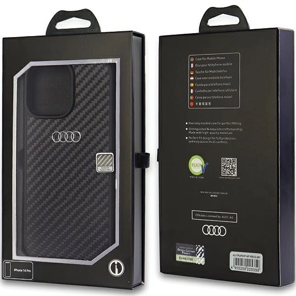 Audi-Carbon-Fiber-telefontok-iPhone-14-Pro-fekete-2