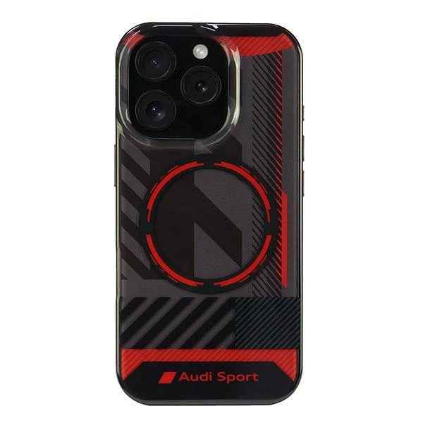 Audi IML Sport MagSafe telefontok - iPhone 16 Pro - fekete