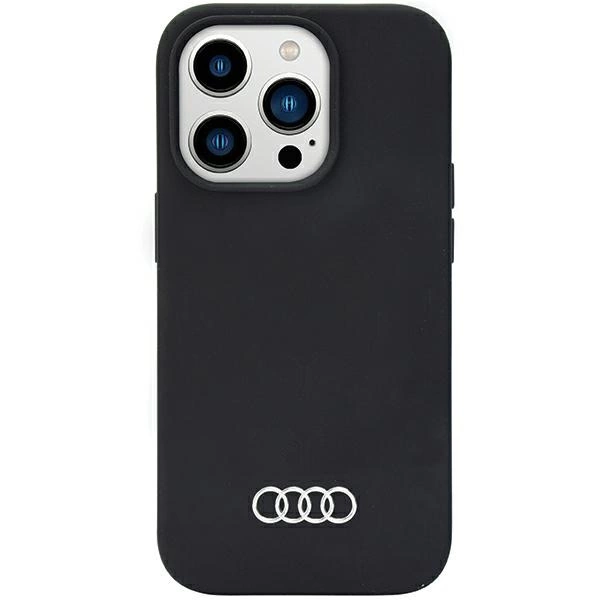Audi Silicone Case telefontok - iPhone 14 Pro Max - fekete