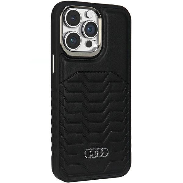 Audi-Synthetic-Leather-telefontok-iPhone-14-Pro-fekete-5