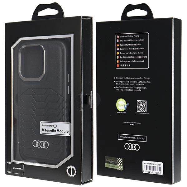 Audi-Synthetic-Leather-telefontok-iPhone-14-Pro-fekete-6