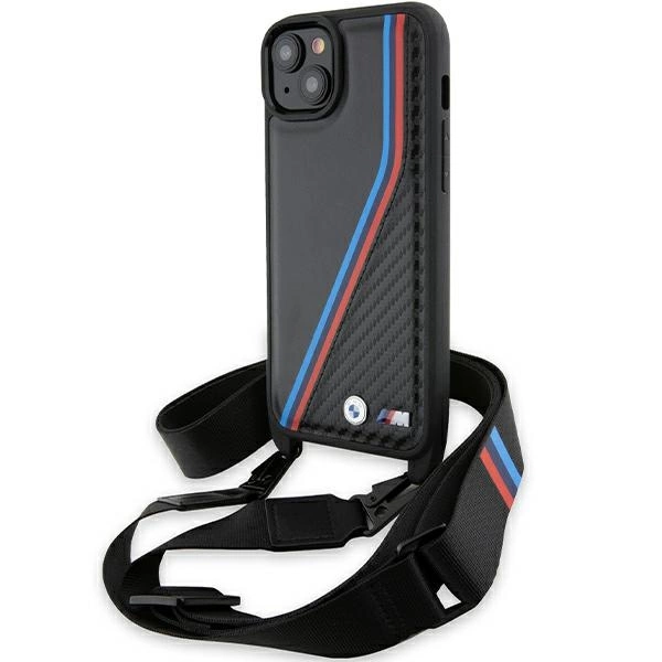 BMW M Edition Carbon Tricolor Lines & Strap telefontok - iPhone 15 Plus