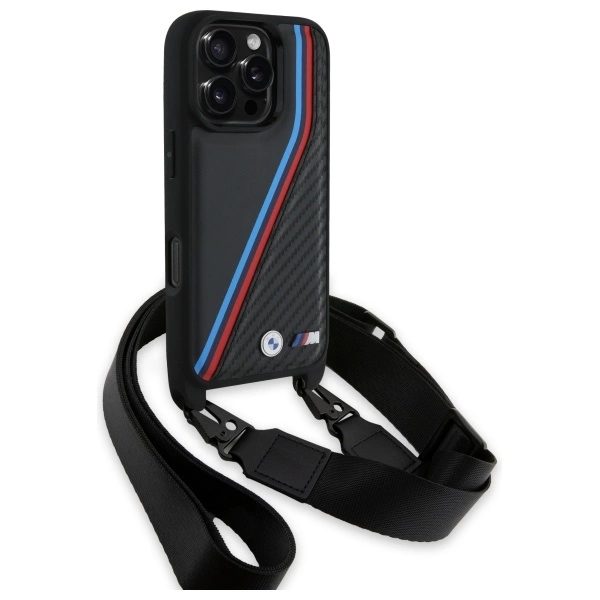BMW-M-Edition-Carbon-Tricolor-Lines-Strap-telefontok-iPhone-16-Pro-fekete-2