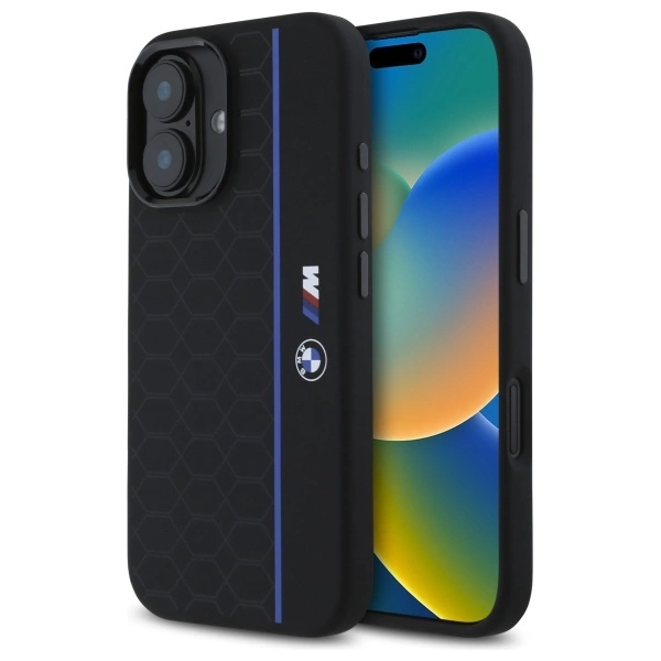 BMW Silicone telefontok - iPhone 16 - fekete