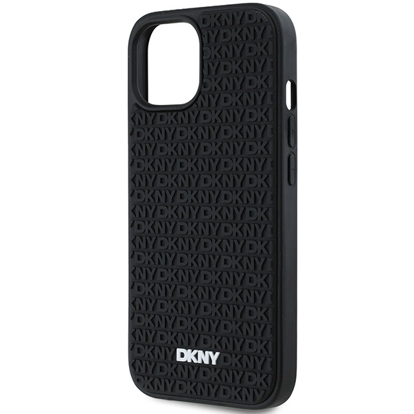 DKNY-3D-Rubber-Repeat-Pattern-telefontok-iPhone-15-14-13-fekete-5