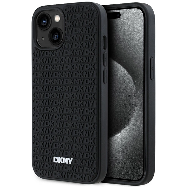 DKNY 3D Rubber Repeat Pattern telefontok - iPhone 15