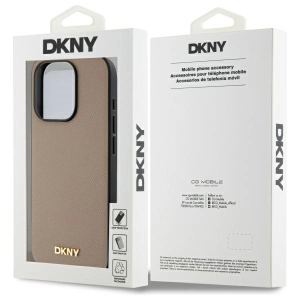 DKNY-Grained-Metal-Logo-MagSafe-telefontok-iPhone-15-Pro-bezs-7