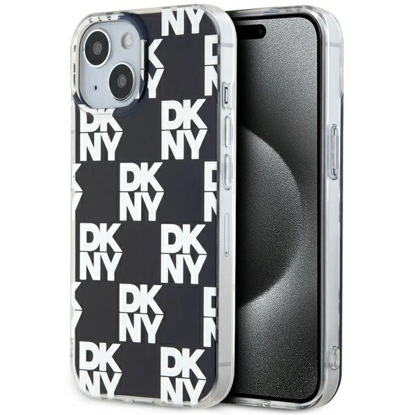 DKNY IML Checkered Mono Pattern telefontok - iPhone 15 Plus