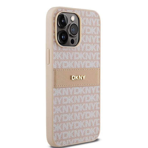 DKNY-Leather-Mono-Stripe-Metal-Logo-telefontok-iPhone-14-Pro-rozsaszin-3