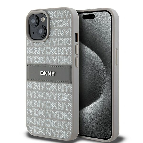 DKNY Leather Mono Stripe & Metal Logo telefontok - iPhone 15