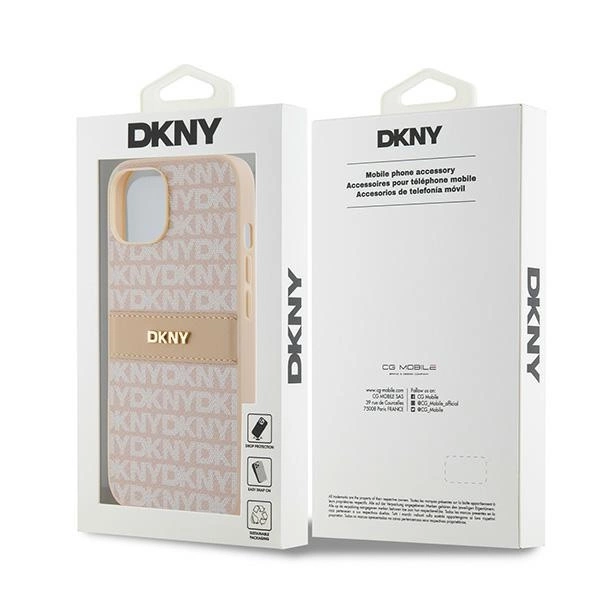 DKNY-Leather-Mono-Stripe-Metal-Logo-telefontok-iPhone-15-14-13-rozsaszin-7