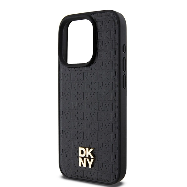 DKNY-Leather-Monogram-Pattern-Metal-Logo-MagSafe-telefontok-iPhone-15-Pro-fekete-5