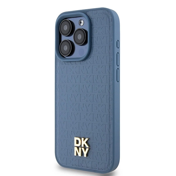 DKNY-Leather-Monogram-Pattern-Metal-Logo-MagSafe-telefontok-iPhone-15-Pro-kek-1