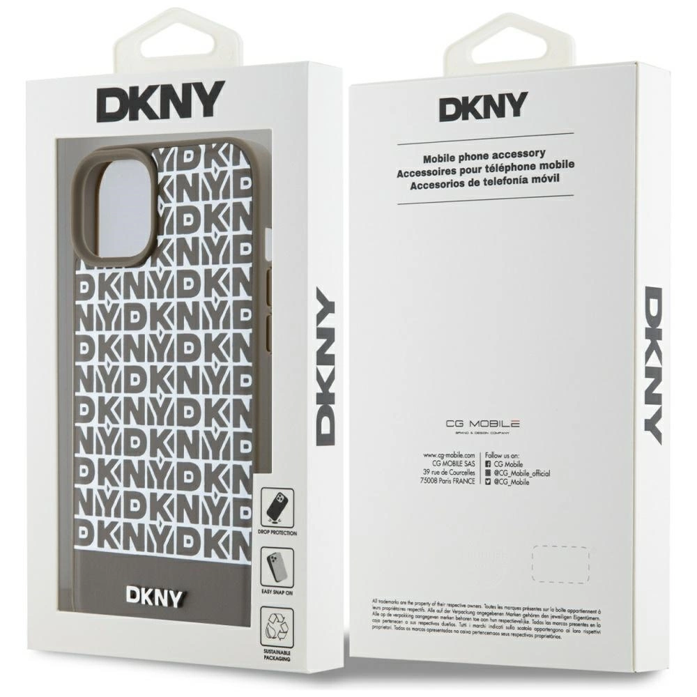 DKNY-Leather-Printed-Pattern-Metal-Logo-MagSafe-telefontok-iPhone-15-14-13-barna-6
