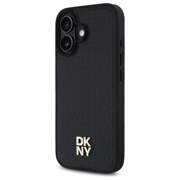 DKNY-Repeat-Pattern-Stack-Logo-telefontok-iPhone-16-fekete-1