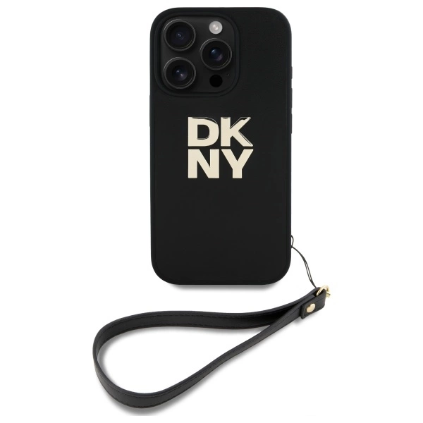 DKNY-Wrist-Strap-Stock-Logo-telefontok-iPhone-16-Pro-fekete-1
