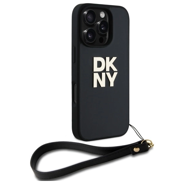 DKNY-Wrist-Strap-Stock-Logo-telefontok-iPhone-16-Pro-fekete-2