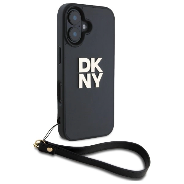 DKNY-Wrist-Strap-Stock-Logo-telefontok-iPhone-16-fekete-2