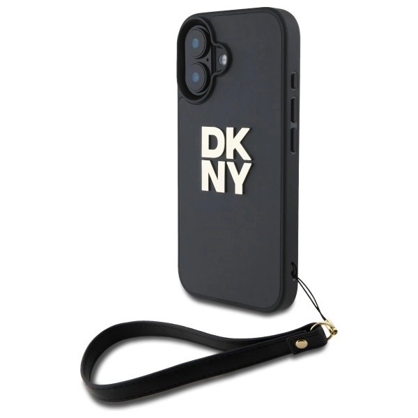 DKNY Wrist Strap Stock Logo telefontok - iPhone 16 - fekete