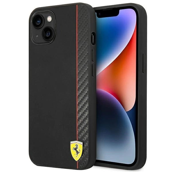 Ferrari Carbon telefontok - iPhone 14 Plus - fekete