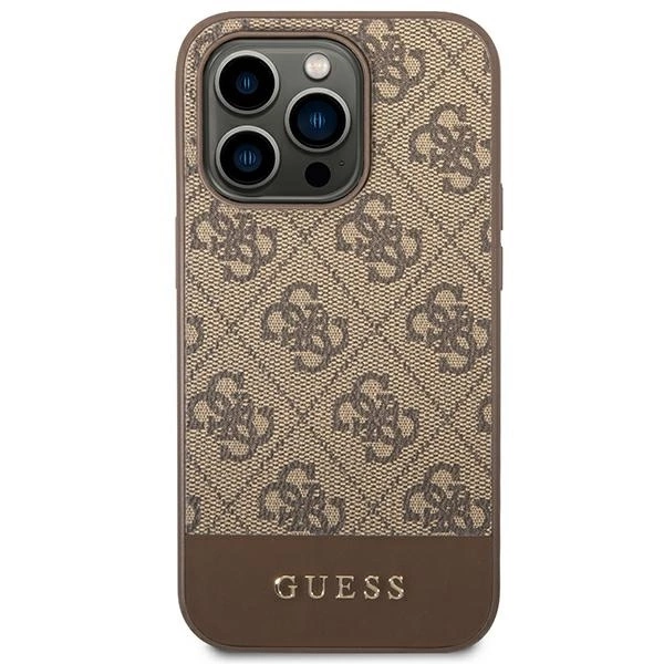 Guess-4G-Stripe-Collection-telefontok-iPhone-14-Pro-barna-2