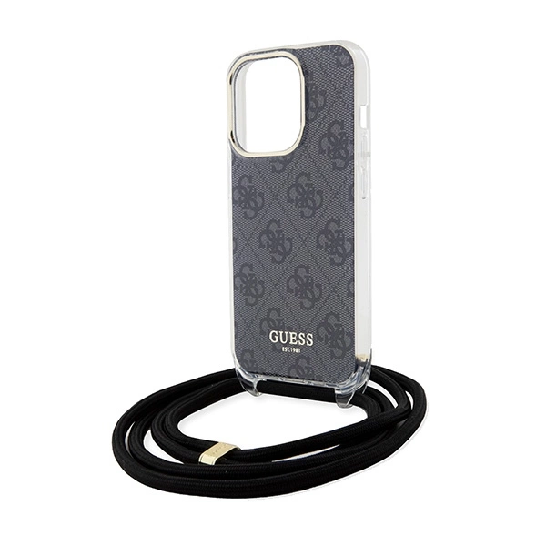 Guess-Crossbody-Cord-4G-Print-telefontok-iPhone-15-Pro-fekete-4