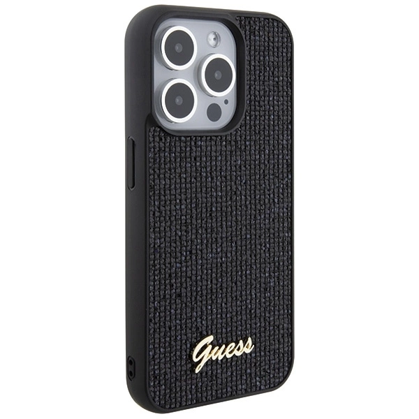 Guess-Disco-Metal-Script-telefontok-iPhone-15-Pro-fekete-3