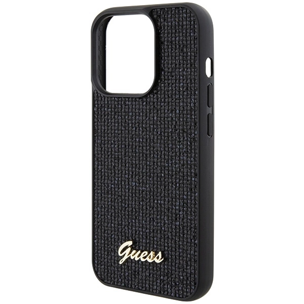 Guess-Disco-Metal-Script-telefontok-iPhone-15-Pro-fekete-5