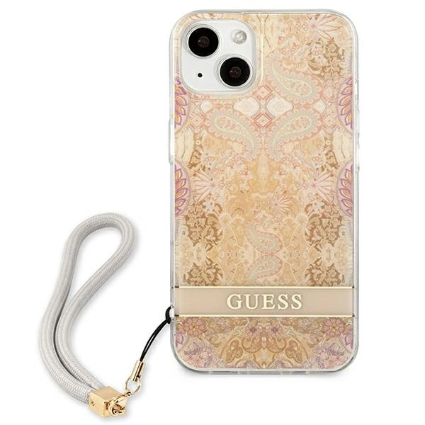 Guess-Flower-Strap-telefontok-iPhone-13-mini-arany-2