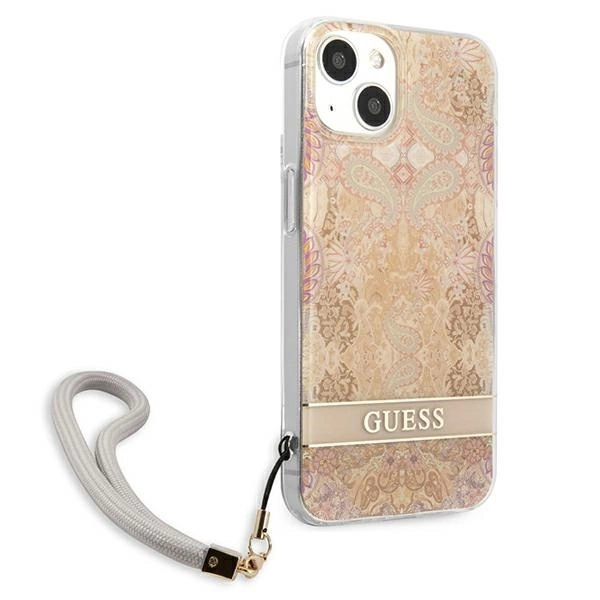 Guess-Flower-Strap-telefontok-iPhone-13-mini-arany-3