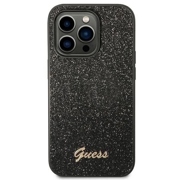 Guess-Glitter-Script-telefontok-iPhone-14-Pro-fekete-2