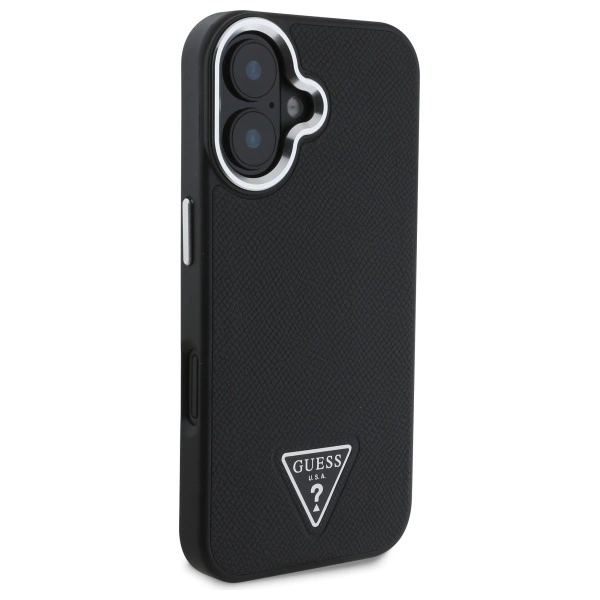 Guess-Grained-Triangle-MagSafe-telefontok-iPhone-16-fekete-3