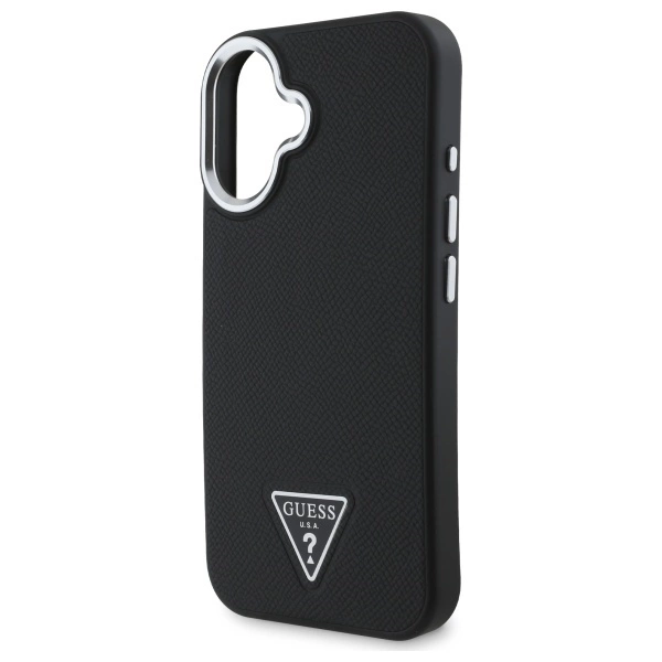 Guess-Grained-Triangle-MagSafe-telefontok-iPhone-16-fekete-5