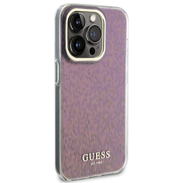 Guess-IML-Faceted-Mirror-Disco-Iridescent-telefontok-iPhone-15-Pro-Max-rozsaszin-3
