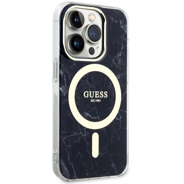 Guess-Marble-MagSafe-telefontok-iPhone-14-Pro-Max-fekete-3
