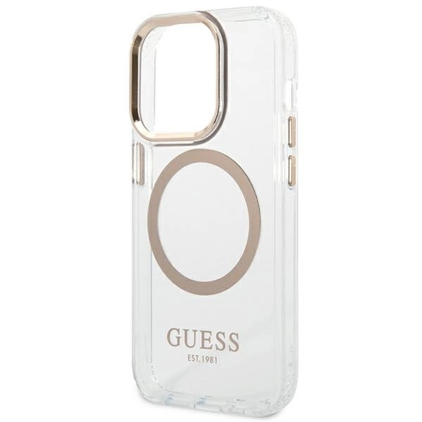 Guess-Metal-Outline-MagSafe-telefontok-iPhone-14-Pro-Max-aranyatlatszo-5