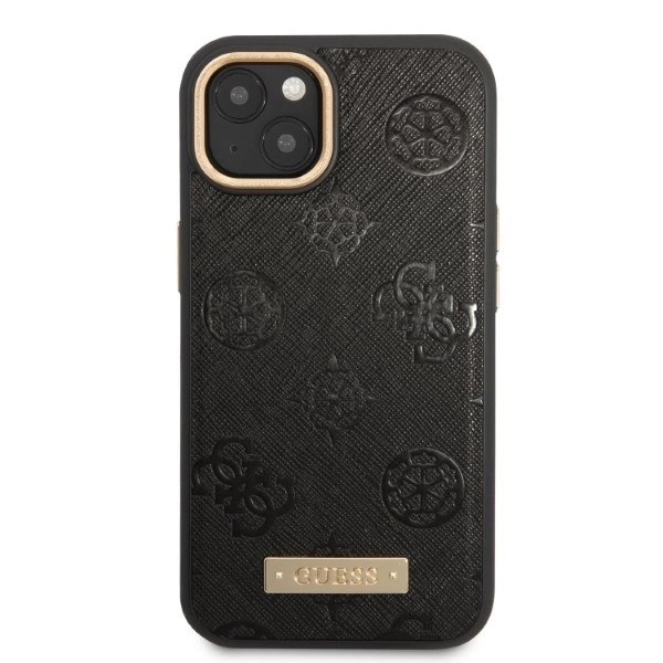 Guess-Peony-Logo-Plate-MagSafe-telefontok-iPhone-13-fekete-2