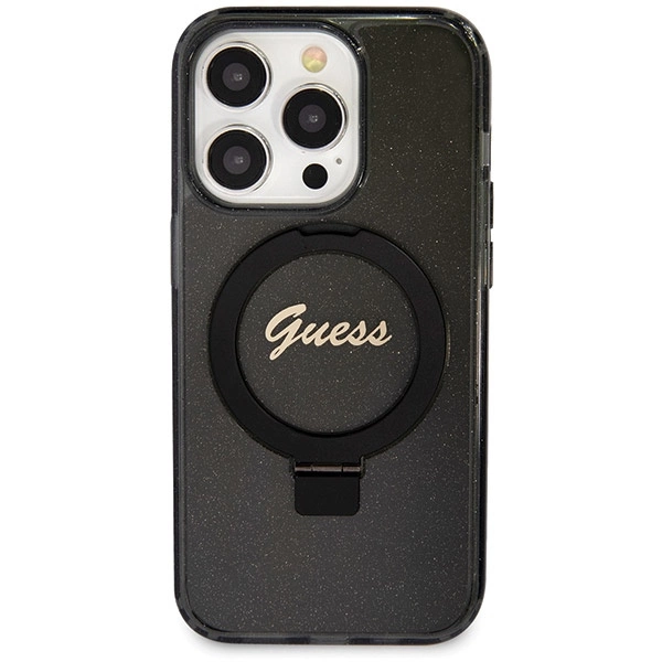 Guess-Ring-Stand-Script-Glitter-MagSafe-telefontok-iPhone-13-Pro-Max-fekete-2