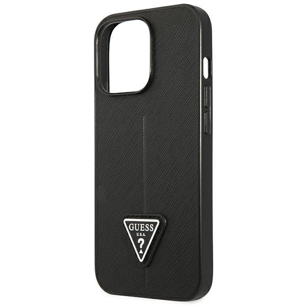 Guess-Saffiano-Triangle-Logo-telefontok-iPhone-14-Pro-fekete-5