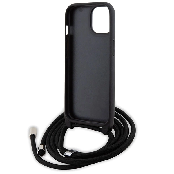 Karl-Lagerfeld-Crossbody-Saffiano-Metal-Pin-Karl-Choupette-telefontok-iPhone-15-Plus-fekete-5
