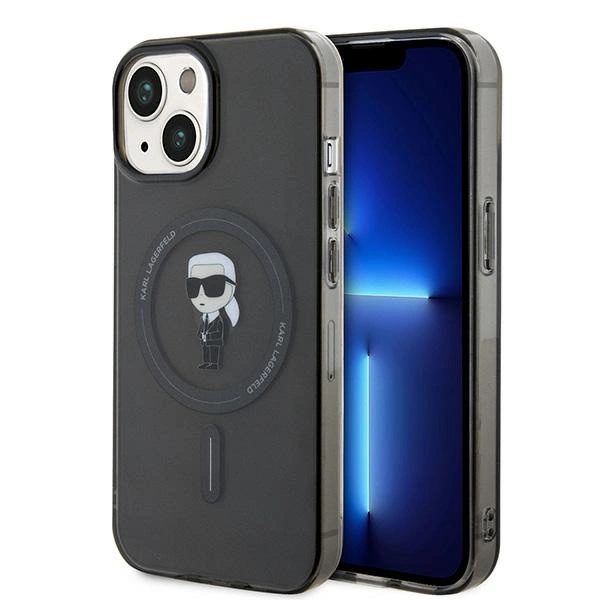 Karl Lagerfeld IML Ikonik MagSafe telefontok - iPhone 15 - fekete
