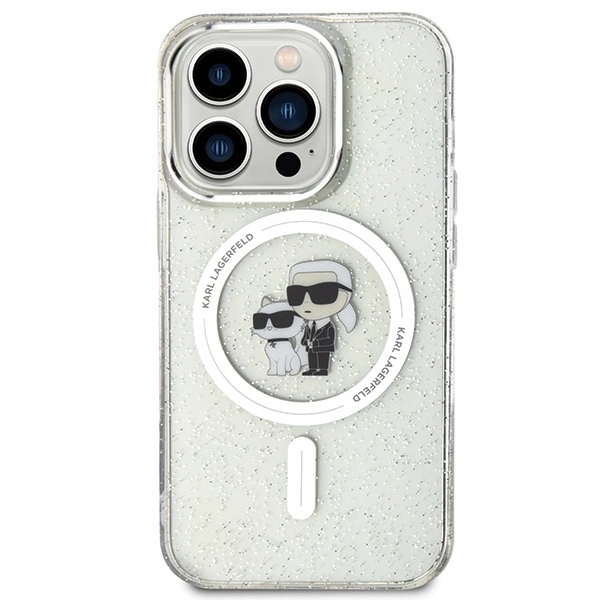Karl-Lagerfeld-KarlChoupette-Glitter-MagSafe-telefontok-iPhone-15-Pro-atlatszo-2