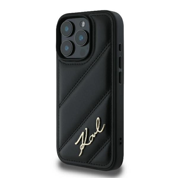 Karl-Lagerfeld-Quilted-Signature-telefontok-iPhone-16-Pro-fekete-1