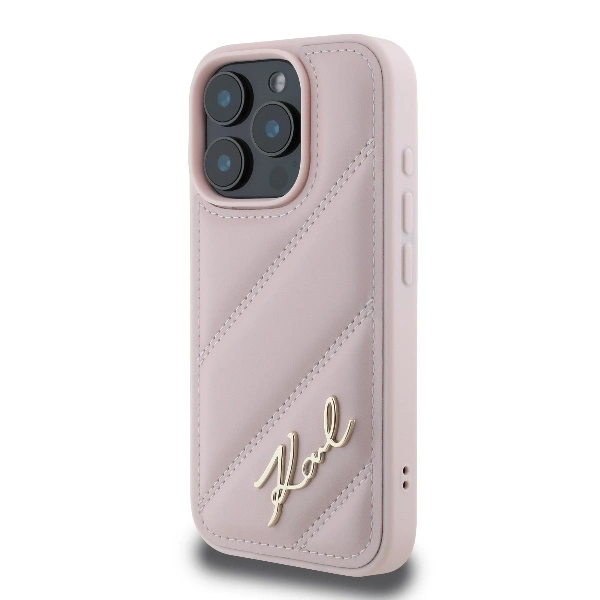 Karl-Lagerfeld-Quilted-Signature-telefontok-iPhone-16-Pro-rozsaszin-1
