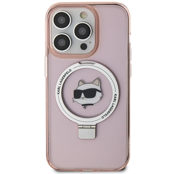 Karl-Lagerfeld-Ring-Stand-Choupette-Head-MagSafe-telefontok-iPhone-15-Pro-Max-rozsaszin-2