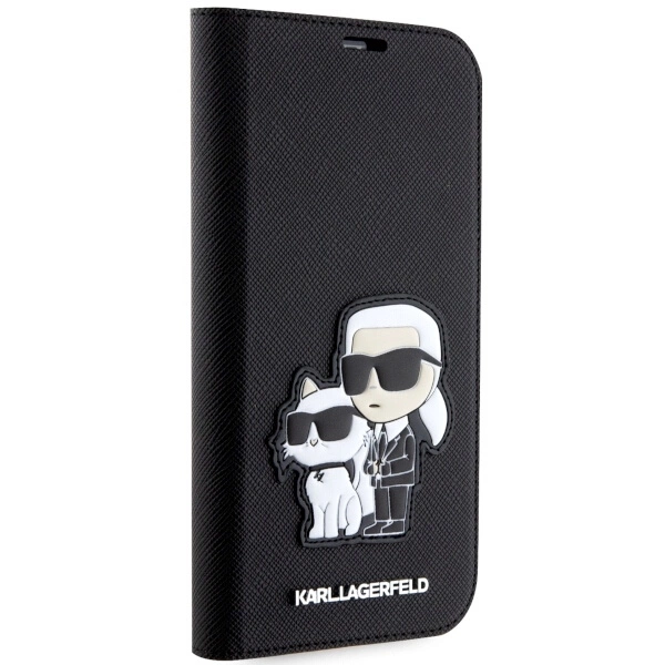 Karl-Lagerfeld-Saffiano-KarlChoupette-telefontok-iPhone-14-Pro-fekete-4